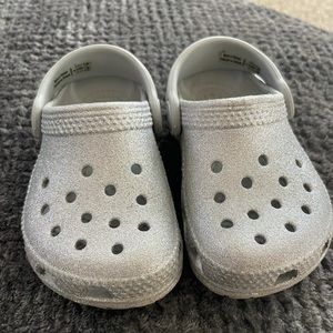 Glitter Crocs Toddler Size 6